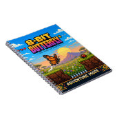 Schmetterling, Retro-8-Bit-Pixel-Art Notizblock (Rechte Seite)