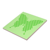 Schmetterling, Retrodots, Limettengrün Fliese (Seite)