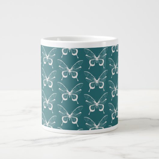 Schmetterling Riesen Kaffeetasse Jumbo-Tasse (Vorderseite)