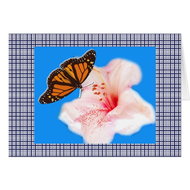 Schmetterling, rosa Blume und Pillen 2 (Vorderseite (Horizontal))