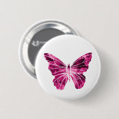 Schmetterling Rosa Clipart Niedlich Flying Wings N Button (Vorne & Hinten)