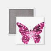 Schmetterling Rosa Clipart Niedlich Flying Wings N Magnet (Vorderseite/Rückseite)