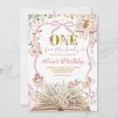 Schmetterling Rosa Märchenbuch Geburtstag Einladung (Vorderseite)