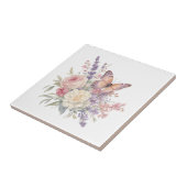 Schmetterling Rosen Blumen romantisch Fliese (Seite)