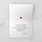 Schmetterling Rot-gepunkteter Lila Muttertag Karte (Innenseite)