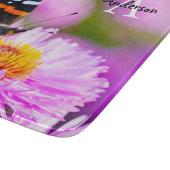 Schmetterling Roter Admiral Glas-Hackbrett Schneidebrett (Ecke)
