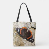 Schmetterling - Roter Admiral Tasche (Rückseite)