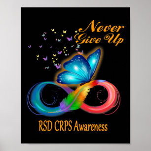 Schmetterling Rsd Crps Bewusstsein Poster