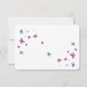 Schmetterling RSVP Karte (Rückseite)