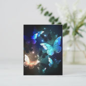 Schmetterling RSVP Karte (Stehend Vorderseite)