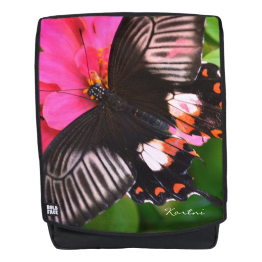 Schmetterling Rucksack (Vorderseite)
