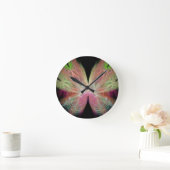 Schmetterling Runde Wanduhr (Zuhause)