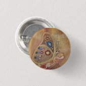 Schmetterling Runder Abzeichen Button (Vorne & Hinten)