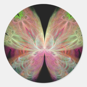 Schmetterling Runder Aufkleber