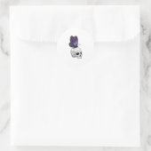 Schmetterling Runder Aufkleber (Tasche)