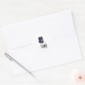 Schmetterling Runder Aufkleber (Umschlag)