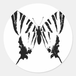 Schmetterling Runder Aufkleber