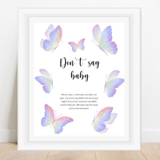 Schmetterling sagt nicht, Baby Poster
