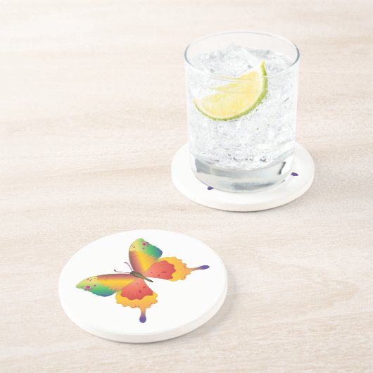 Schmetterling Sandstein Untersetzer (Seite)