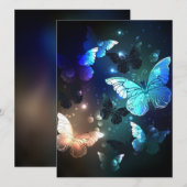 Schmetterling Save The Date (Vorne/Hinten)