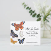 Schmetterling Save the Date - Vintage Illustration (Stehend Vorderseite)