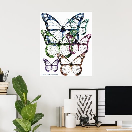 Schmetterling! Schmetterling! Poster (Heimbüro)