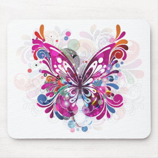 Schmetterling ~ Schmetterlinge fertigen Schablone Mousepad (Vorne)