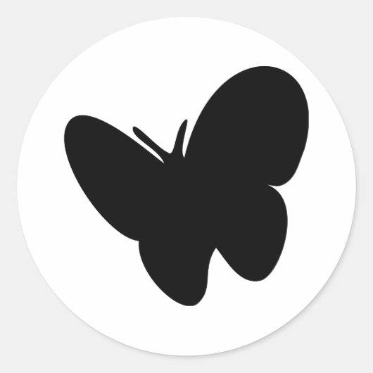 Schmetterling - Schmetterlinge Runder Aufkleber (Vorderseite)