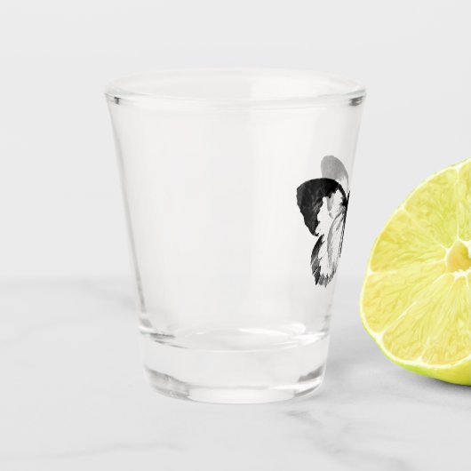 Schmetterling Schnapsglas (Links)