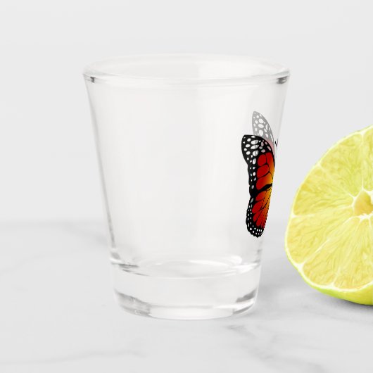 Schmetterling Schnapsglas (Links)