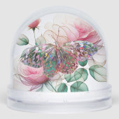 Schmetterling-Schneeglobe Schneekugeln (Vorderseite)