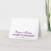 Schmetterling Schönheit-fertigen besonders an Dankeskarte (Rückseite)