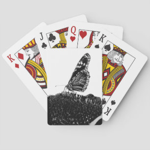 Schmetterling schüchtern schwarz spielkarten