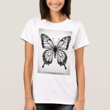 Schmetterling schwarz und weiß gestalten