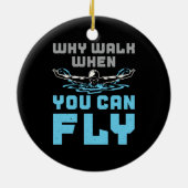 Schmetterling schwimmen, wenn man fliegen kann keramik ornament (Hinten)