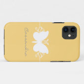 Schmetterling Schwirl CM ID iPhone 5 Fall, gelb Case-Mate iPhone Hülle (Rückseite (Horizontal))