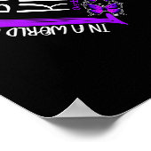 Schmetterling sei eine Lila Überdosis-Bewusstsein  Poster (Ecke)