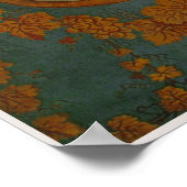 Schmetterling Seide Stoff ~ Poster 16x12 (Ecke)