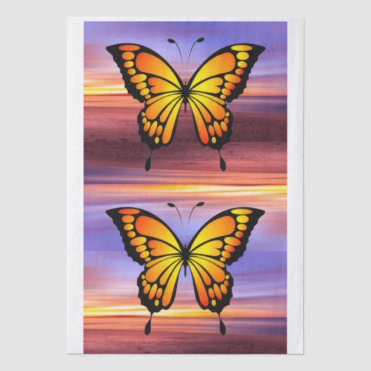 Schmetterling seidenpapier (Vorderseite)