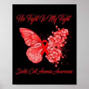 Schmetterling sein Kampf ist meine Sichelzellanämi Poster