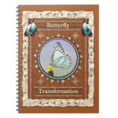 Schmetterling - Seite des Umwandlungs-Notizbuches Notizblock (Vorderseite)