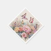 Schmetterling Serviette (Ecke)