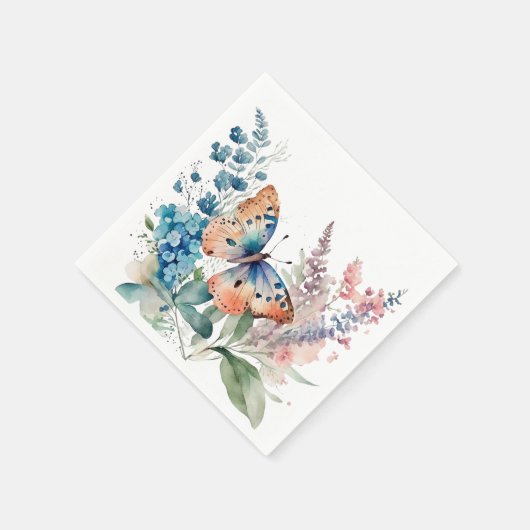 Schmetterling Serviette (Ecke)