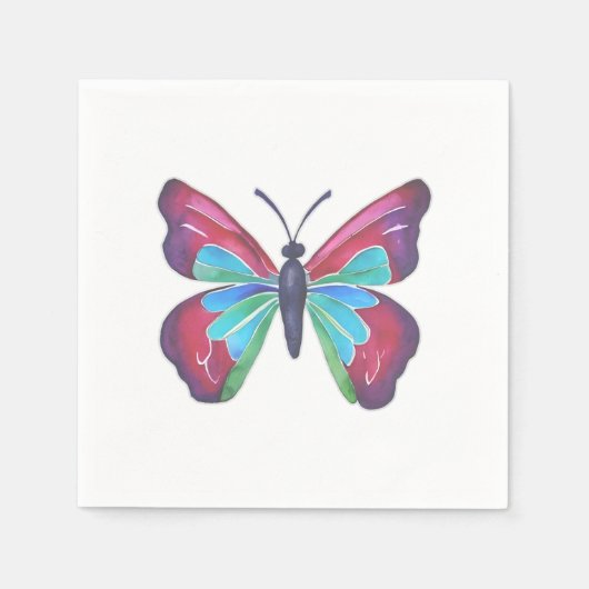 Schmetterling Serviette (Vorderseite)