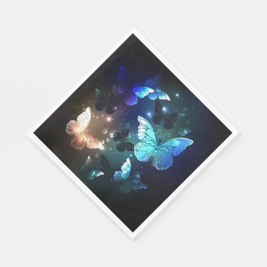 Schmetterling Serviette (Ecke)
