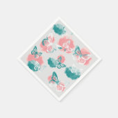 Schmetterling Serviette (Ecke)