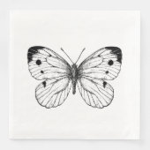 Schmetterling Serviette (Vorderseite)
