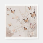 Schmetterling Serviette (Vorderseite)