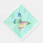 Schmetterling Serviette (Ecke)