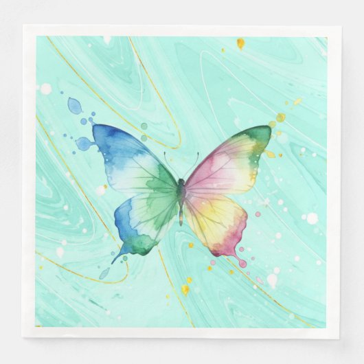 Schmetterling Serviette (Vorderseite)
